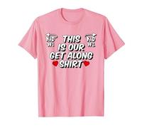 This is Our Get Along Shirt for Siblings Sisters Brothers T-Shirt, Men, Pink, Large
