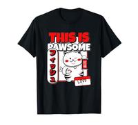 This is Pawsome (Funny) (Japanese Cat Graphic) T-Shirt