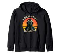 This Is Some Bullshit Resident Funny Swearing Alien Science Zip Hoodie