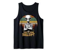 This is Some Bullsht Resident Funny Swearing Alien Science Tank Top