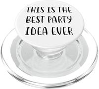 This is the best party idea ever Funny White Lie Parties PopSockets PopGrip for MagSafe
