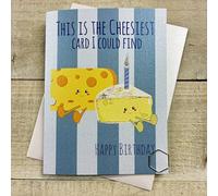 This is the Cheesiest Card I Could Find - Doodlebug Cute Birthday Character Hand decorated with Glitter & Gems. (DO129)