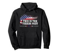 This is The Turning Point American Flag Pullover Hoodie
