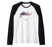This is The Turning Point American Flag Raglan Baseball Tee