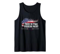 This is The Turning Point American Flag Tank Top