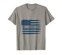This is The Turning Point American Flag Thin Blue Red T-Shirt