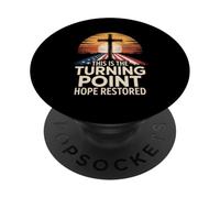This Is The Turning Point Hope Restored Cross PopSockets Adhesive PopGrip