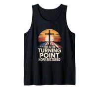 This is The Turning Point Hope Restored Cross Tank Top