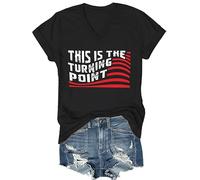 This is The Turning Point Shirt This is The Turning Point T-Shirt Justice Political Tee (UK, Alpha, L, Regular, Regular, Black)