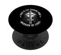 This Is The Turning Point Warrior Of Light Cross PopSockets Adhesive PopGrip