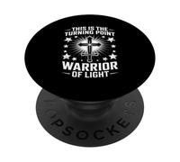 This Is The Turning Point Warrior Of Light Cross PopSockets Adhesive PopGrip