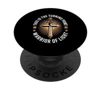 This Is The Turning Point Warrior Of Light Cross PopSockets Adhesive PopGrip