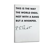 This Is The Way The World EndsPosters Are Suitable for All Occasions Wall Room Decoration Aesthetics, Wall Art for Home DecorationFrame-style 08x12inch(20x30cm)