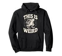 This Is Weird Frog Backpack Absurd Humor Pullover Hoodie
