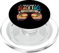 This Is What A Beach Face Looks Like Tropical Summer PopSockets PopGrip for MagSafe