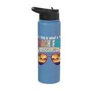 This is What A Beach Face Looks Like Tropical Summer Stainless Steel Insulated Water Bottle