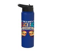 This is What A Beach Face Looks Like Tropical Summer Stainless Steel Insulated Water Bottle