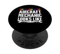 This Is What A Gay Aircraft Mechanic Looks Like LGBT PopSockets Adhesive PopGrip