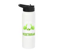 This is What a Healthy Vegetarian Looks Like Stainless Steel Insulated Water Bottle