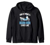 This Is What a Modern Scooter Rider Really Looks Like Zip Hoodie
