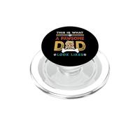 This Is What A Pawsome Dad Look Likes Pomeranian Dog Dad PopSockets PopGrip for MagSafe
