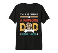 This is What A Pawsome Dad Look Likes Shih Tzu Dog Dad Premium T-Shirt