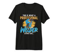 This is What A Professional Welder Cool Welding Dads Welder Premium T-Shirt