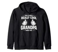 This is What A Really Cool Grandpa Looks Like Grandpa Zip Hoodie
