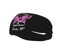 This is What A Survivor Looks Like Breast Cancer Awareness Headbands Sports Headbands Moisture Wicking Workout Headband Sweatband Headbands Running Headband