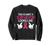 This Is What A Survivor Looks Like - Breast Cancer Awareness Sweatshirt