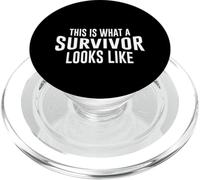 This Is What A Survivor Looks Like Hope Strength Love PopSockets PopGrip for MagSafe