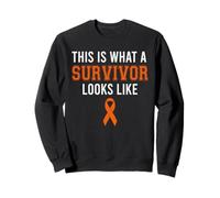 This Is What A Survivor Looks Like Leukemia Warrior Support Sweatshirt