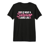 This is What A Survivor Looks Like Pink Ribbon Premium T-Shirt
