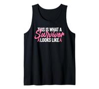 This is What A Survivor Looks Like Pink Ribbon Tank Top