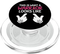 This is What A Warrior Looks Like - Breast Cancer Awareness PopSockets PopGrip for MagSafe