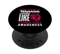 This Is What A Warrior Looks Like Sickle Cell Awareness PopSockets Adhesive PopGrip