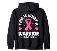 This Is What A Warrior Looks Like Survivor Support Fighter Zip Hoodie