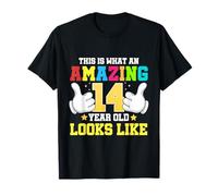 This Is What an Amazing 14 Year Old Looks Like 14th Birthday T-Shirt