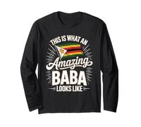 This is What an Amazing Baba Looks Like Zimbabwe Long Sleeve T-Shirt