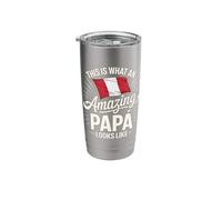 This is What an Amazing Papá Looks Like Peru Stainless Steel Insulated Tumbler