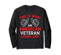 This Is What an American Veteran Looks Like Veteran Grandpa Long Sleeve T-Shirt