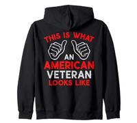 This Is What an American Veteran Looks Like Veteran Grandpa Zip Hoodie
