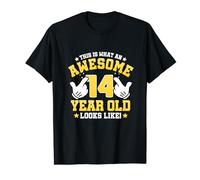 This is what an awesome 14 year old looks like 14th birthday T-Shirt
