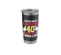 This is What an Awesome 40 Year Old Looks Like 40th Birthday Stainless Steel Insulated Tumbler