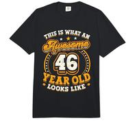 This is What an Awesome 46 Year Old Looks Like 46th Birthday Comfort Colors Adult Heavyweight T-Shirt