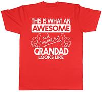 This is What an Awesome and Amazing Grandad Looks Like Mens Short Sleeve T-Shirt Red