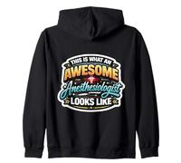 This is What An Awesome Anesthesiologist Looks Like Funny MD Zip Hoodie