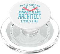 This Is What An Awesome Architect Looks Like Funny Present PopSockets PopGrip for MagSafe