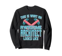 This Is What An Awesome Architect Looks Like Funny Present Sweatshirt