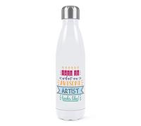 This is What an Awesome Artist Looks Like Double Wall Water Bottle Insulated Stainless Steel Sports Drinks 500ml White